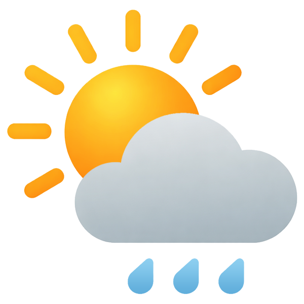 間有陽光 幾陣驟雨